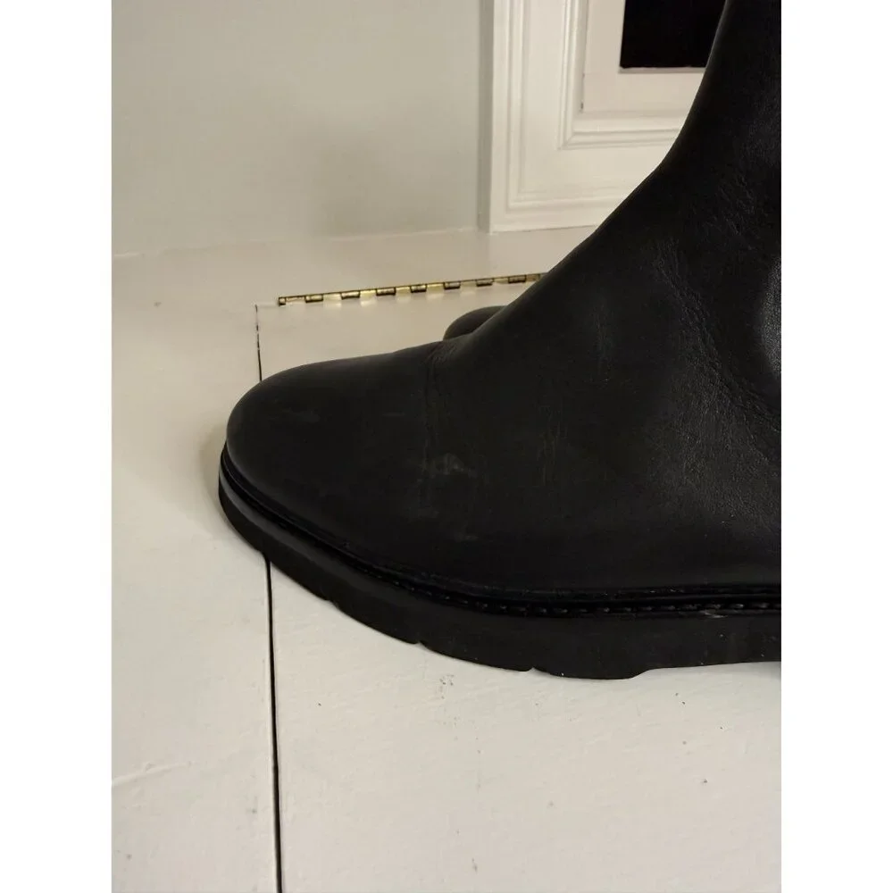 NEW Vince Rue Chelsea Ankle Boot Black Leather Womens US 10 EU 41 $395 [jb]